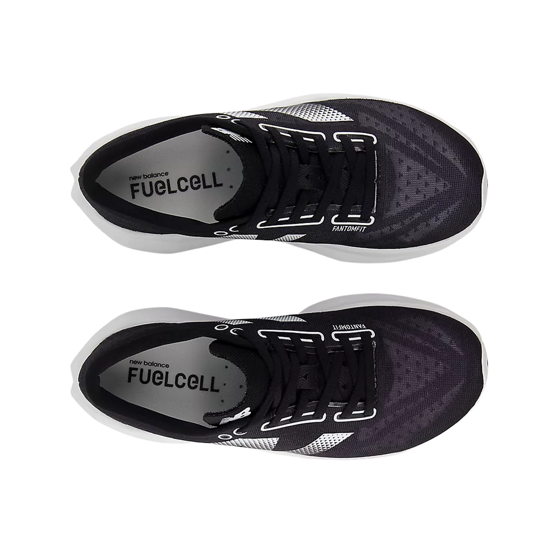 (W) 뉴발란스 퓨어셀 레벨 v4 블랙 화이트 - B 스탠다드((W) New Balance FuelCell Rebel v4 Black White - B Standard) - 2