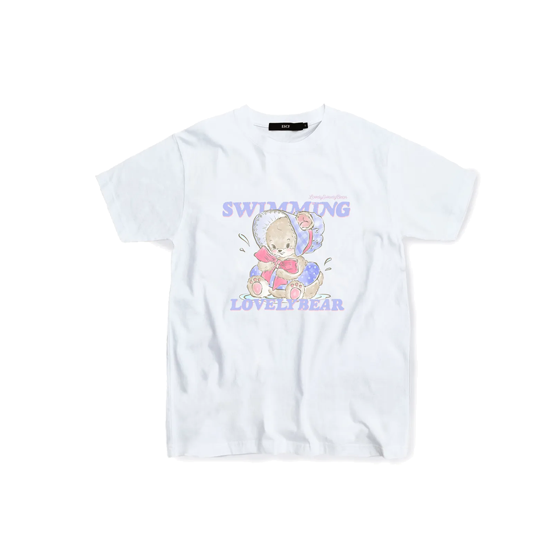 E231OTS199WH Escapefrom Vintage Teddy T-Shirt White