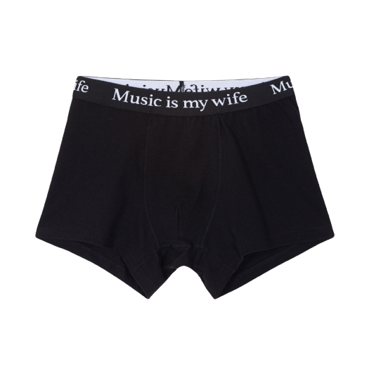 7793169 Mosquito Murderers Music is my wife Underwear Boxer Brief All Black