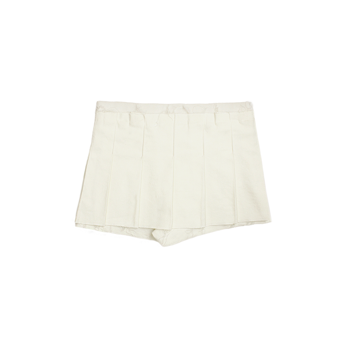 Bonnae-138 Bonnae Star Rivet Pleated Skort Ivory - #2