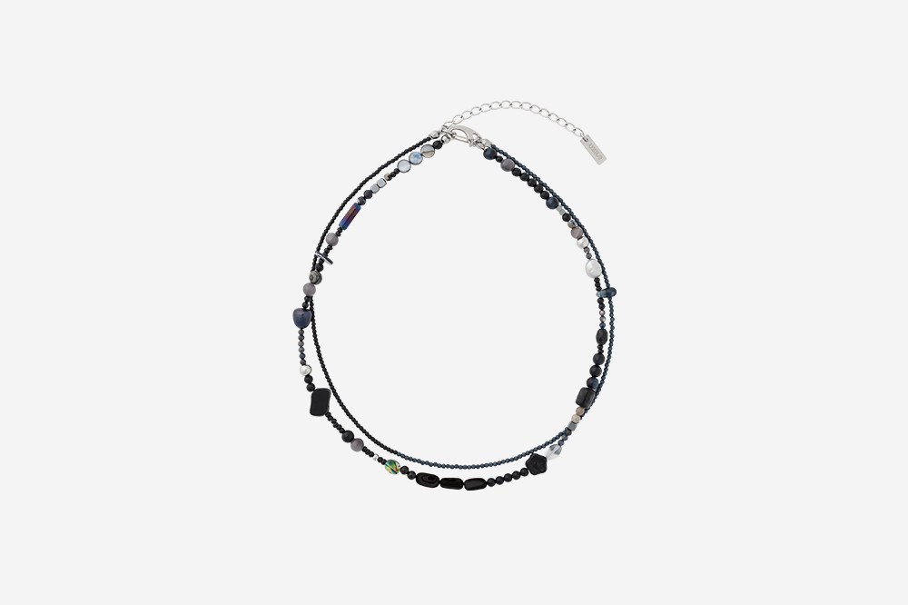 【AJO AJOBYAJO】25SS★ Black Light Beads Layered Bracelet AJOBYAJO】Black Light Beads Layered Bracelet | OUR BRAND