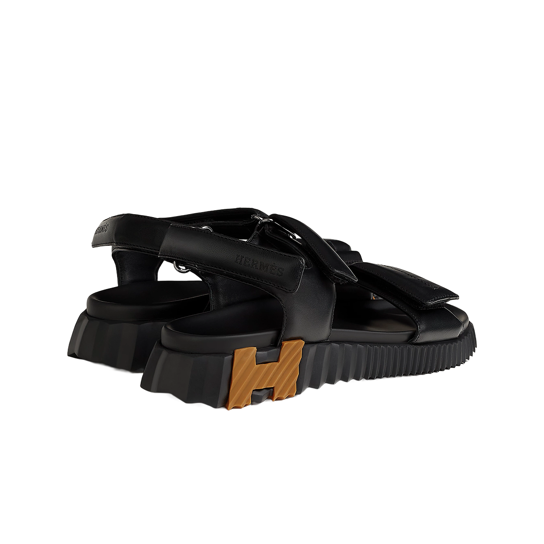 (W) 에르메스 주니어 샌들 나파 & 누아((W) Hermes Junior Sandal Nappa & Noir) - 3