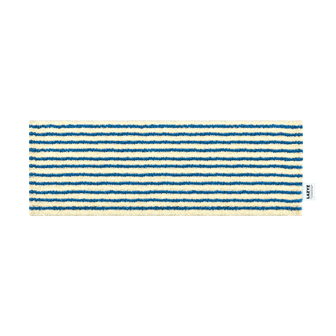 레이지지 세일러 스트라이프 롱 러그 마린 블루(LAZYZ Sailor Stripe Long Rug - Marine Blue)