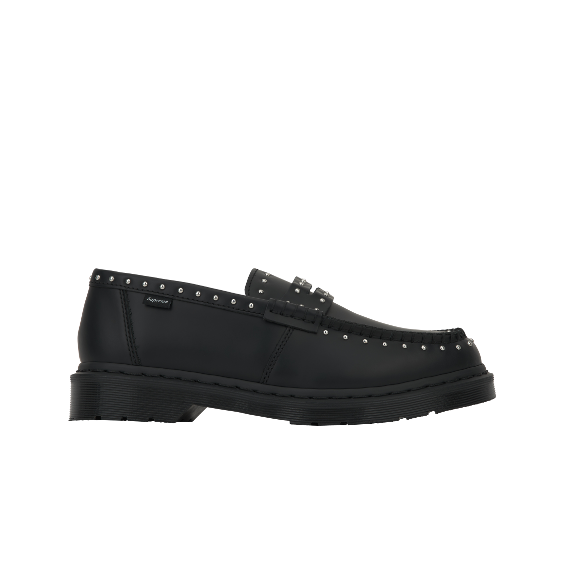 41873001 Dr. Martens x Supreme Studded Penton Loafers Black - 25SS