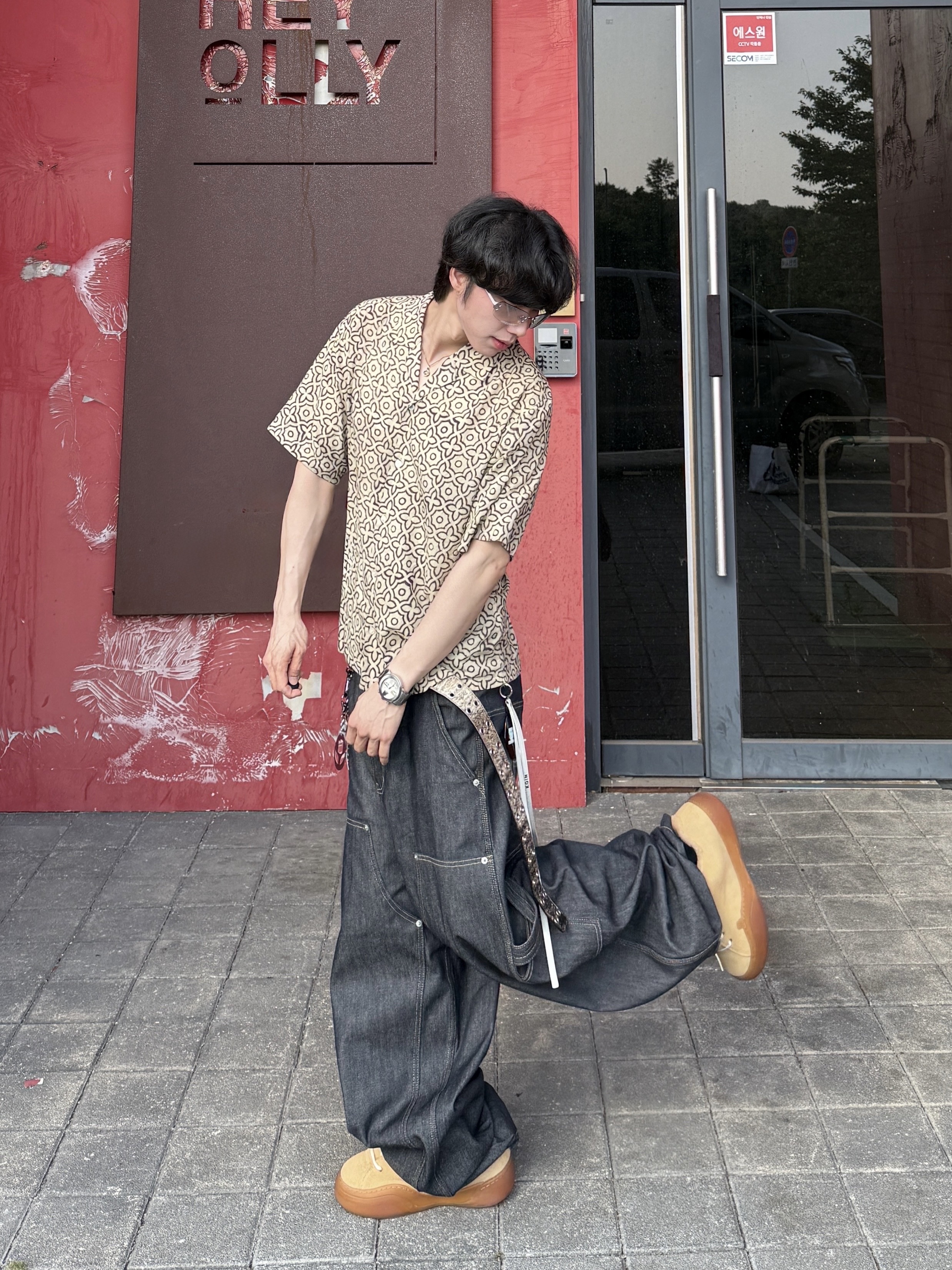 ERL Vamp Skate Shoe Natural Brown, ERL Vamp Skate Shoe Pirate Black 착용 스타일 - 7