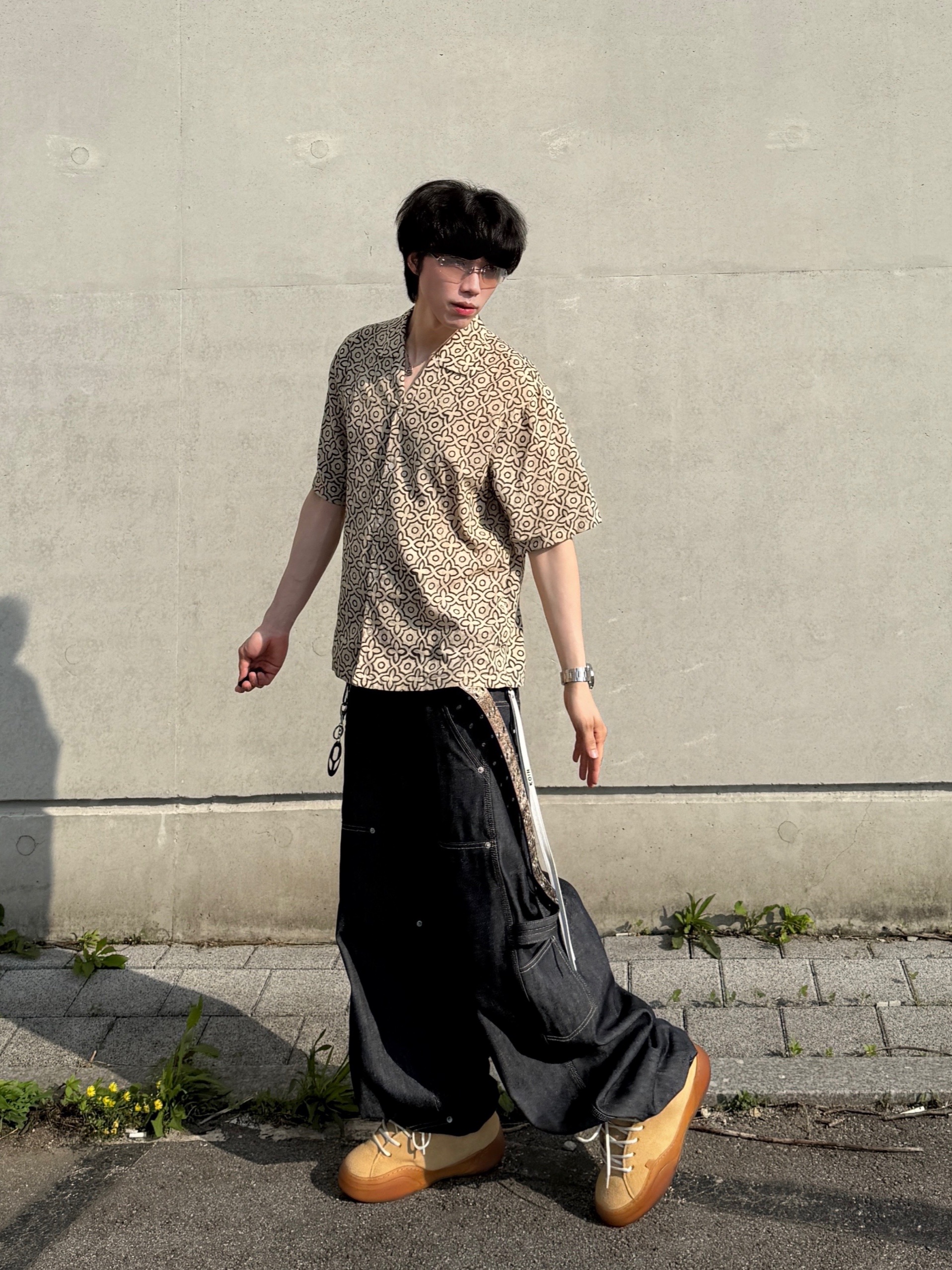 ERL Vamp Skate Shoe Natural Brown, ERL Vamp Skate Shoe Pirate Black 착용 스타일 - 10