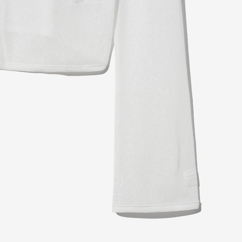 1100FS2RLH2453FOWH [6% 적립] FILA Mesh Shirring Cover-up Off White - #5
