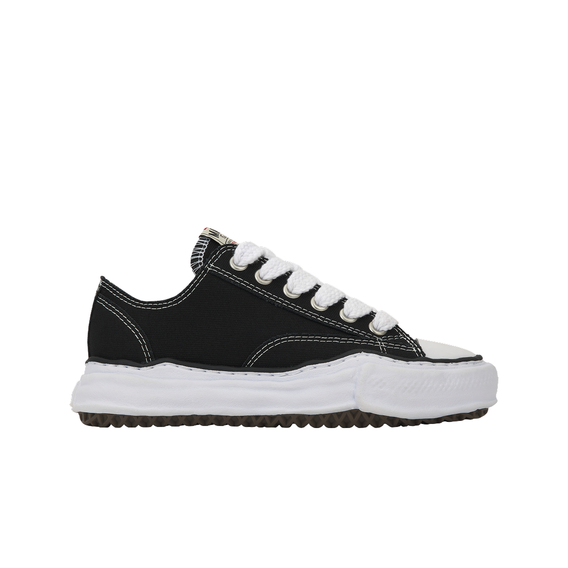 메종 미하라 야스히로 피터슨 OG 솔 캔버스 로우 스니커즈 블랙(Maison Mihara Yasuhiro Peterson OG Sole Canvas Low Sneakers Black)