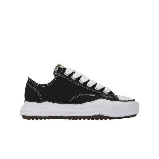 A01FW702-BLACK Maison Mihara Yasuhiro Peterson OG Sole Canvas Low Sneakers Black