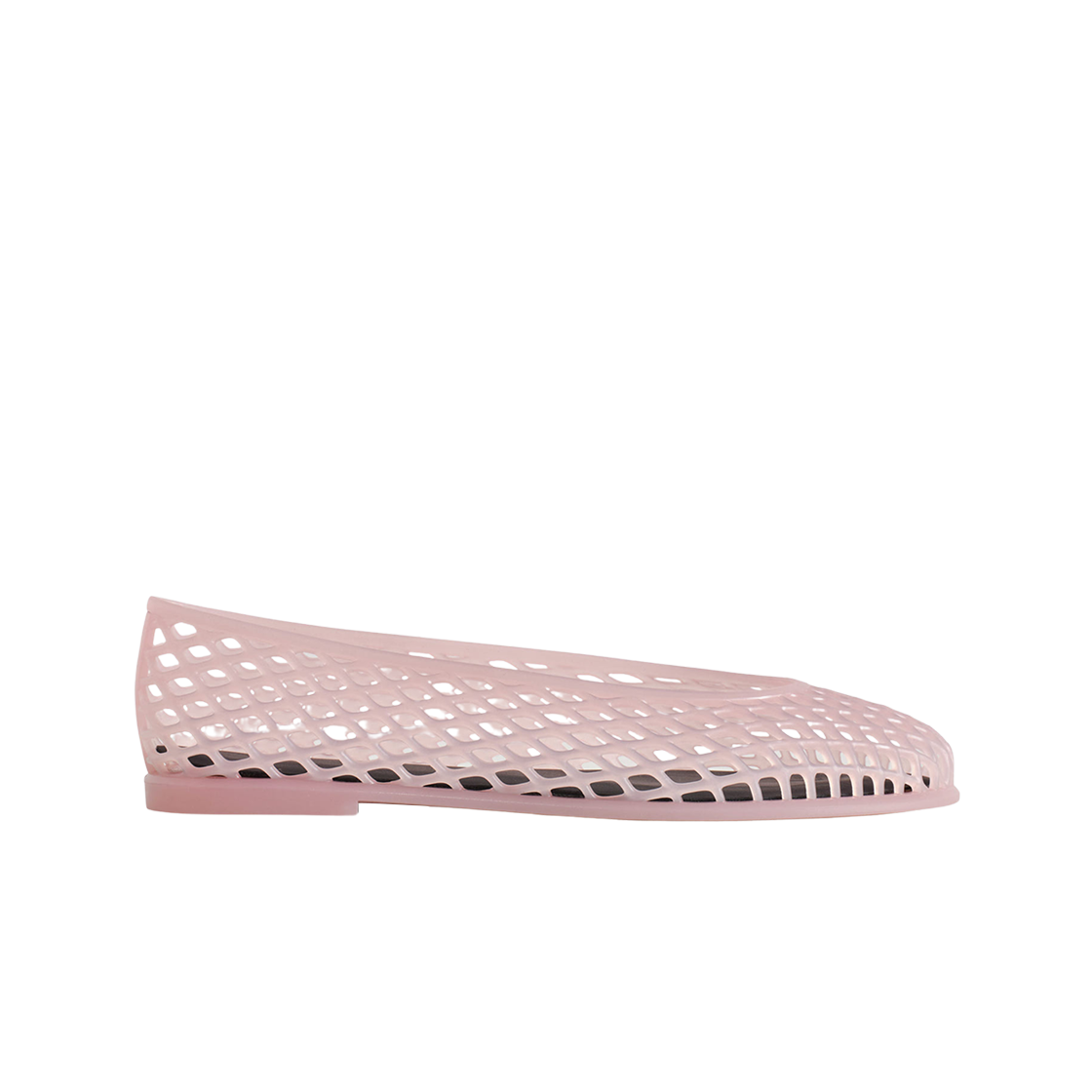 (W) 코스 컷아웃 젤리 발레 플랫 파우더 핑크((W) COS Cut-Out Jelly Ballet Flats Powder Pink)