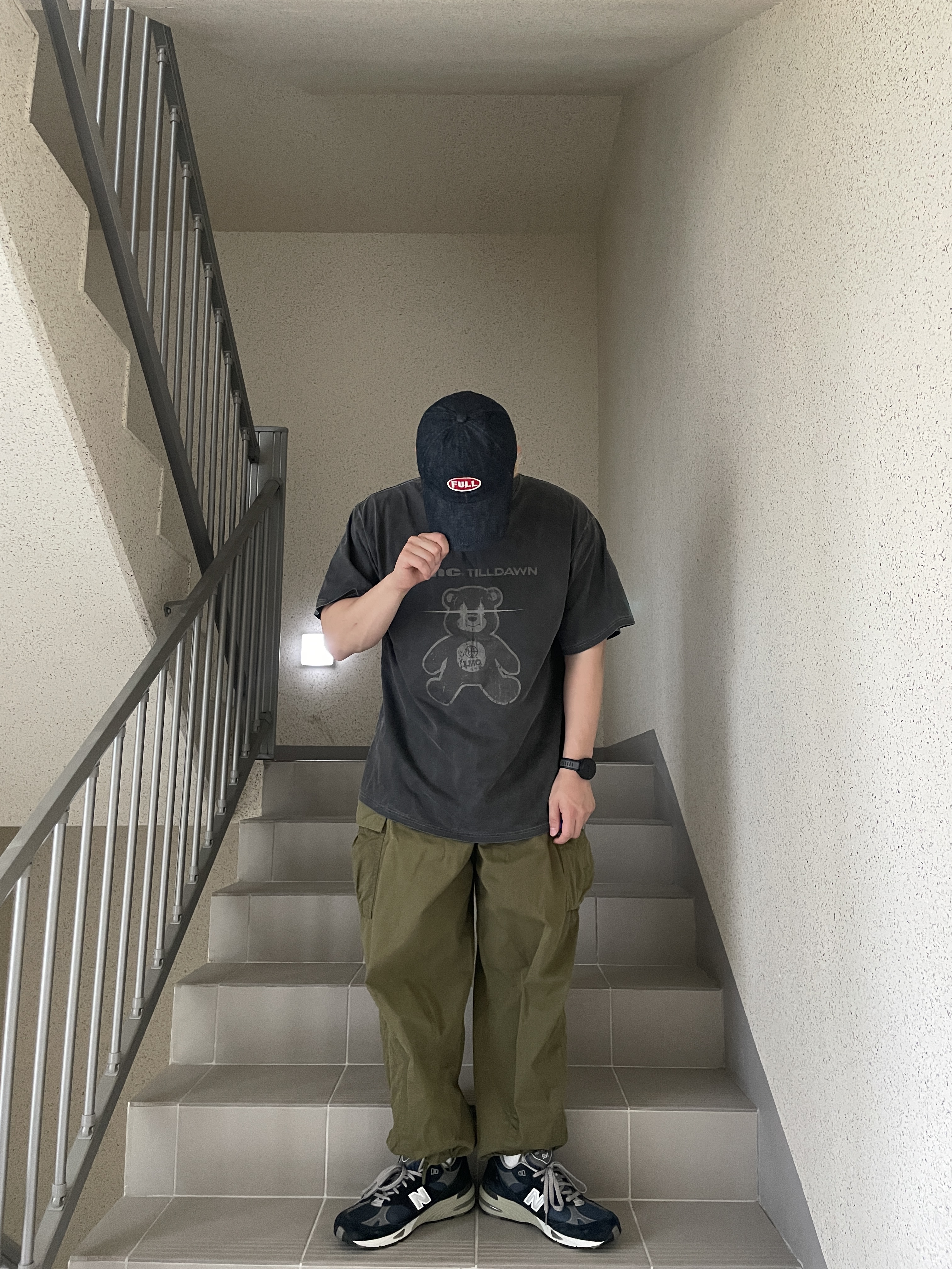New Balance 991 Made in UK Navy 착용 스타일 - 4