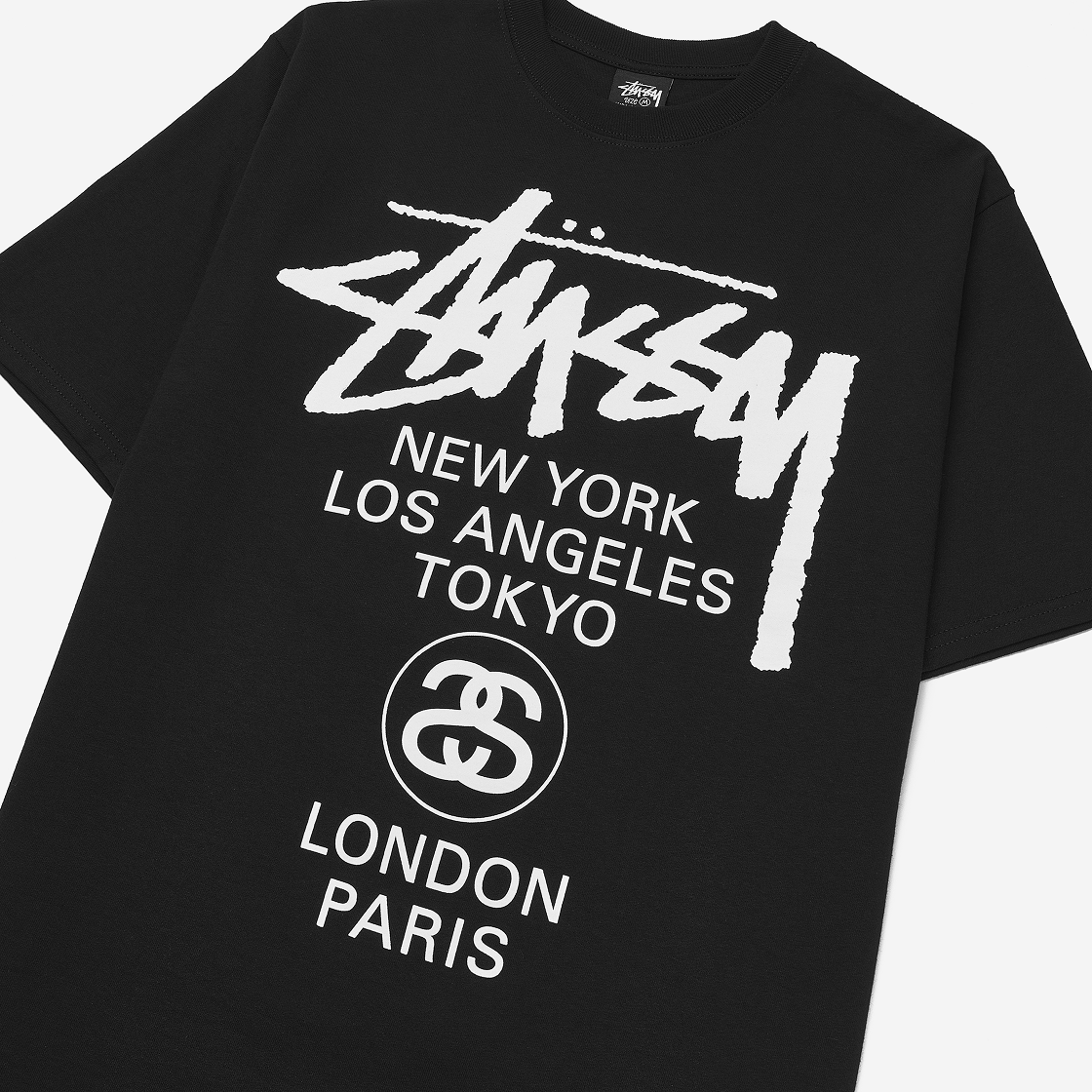 스투시 월드투어 티셔츠 블랙 2024,2025 | Stussy | KREAM
