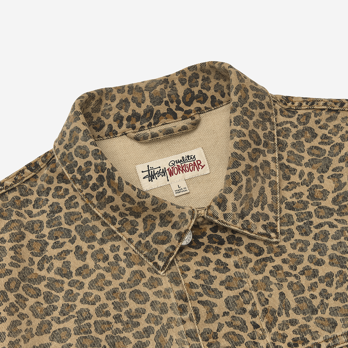 스투시 트러커 자켓 데님 레오파드 | Stussy | KREAM