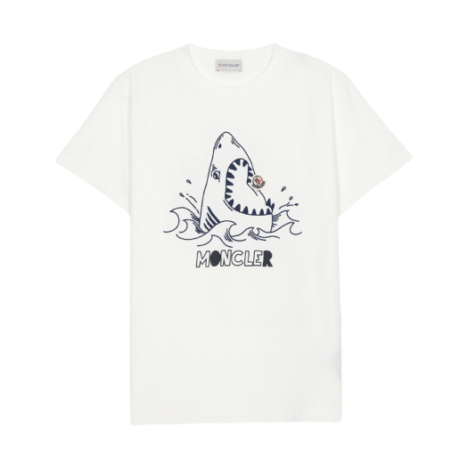 (Kids) Moncler Short Sleeve T Shirt (Adult Wearable) White - 25SS