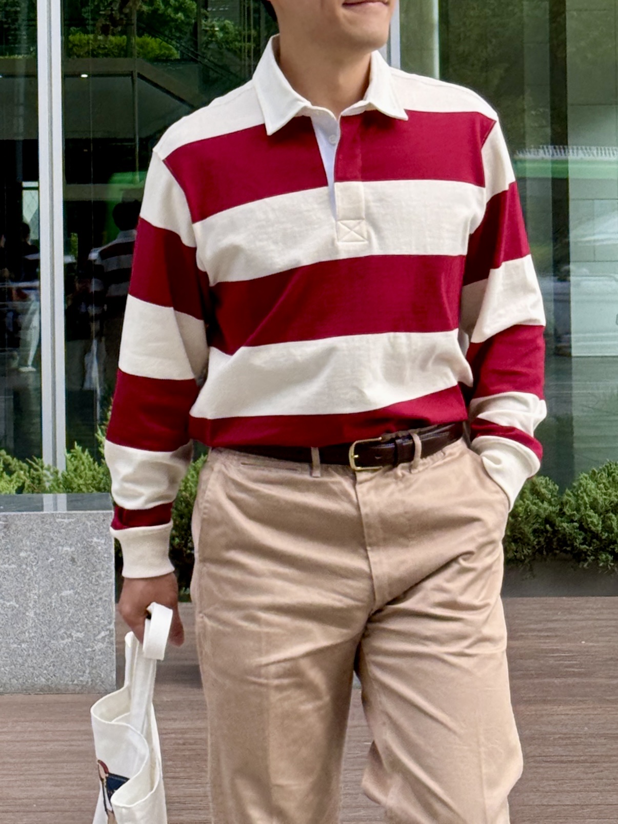 Alden 990 Cordovan Plain Toe Blucher Oxford Burgundy - E 착용 스타일 - 4