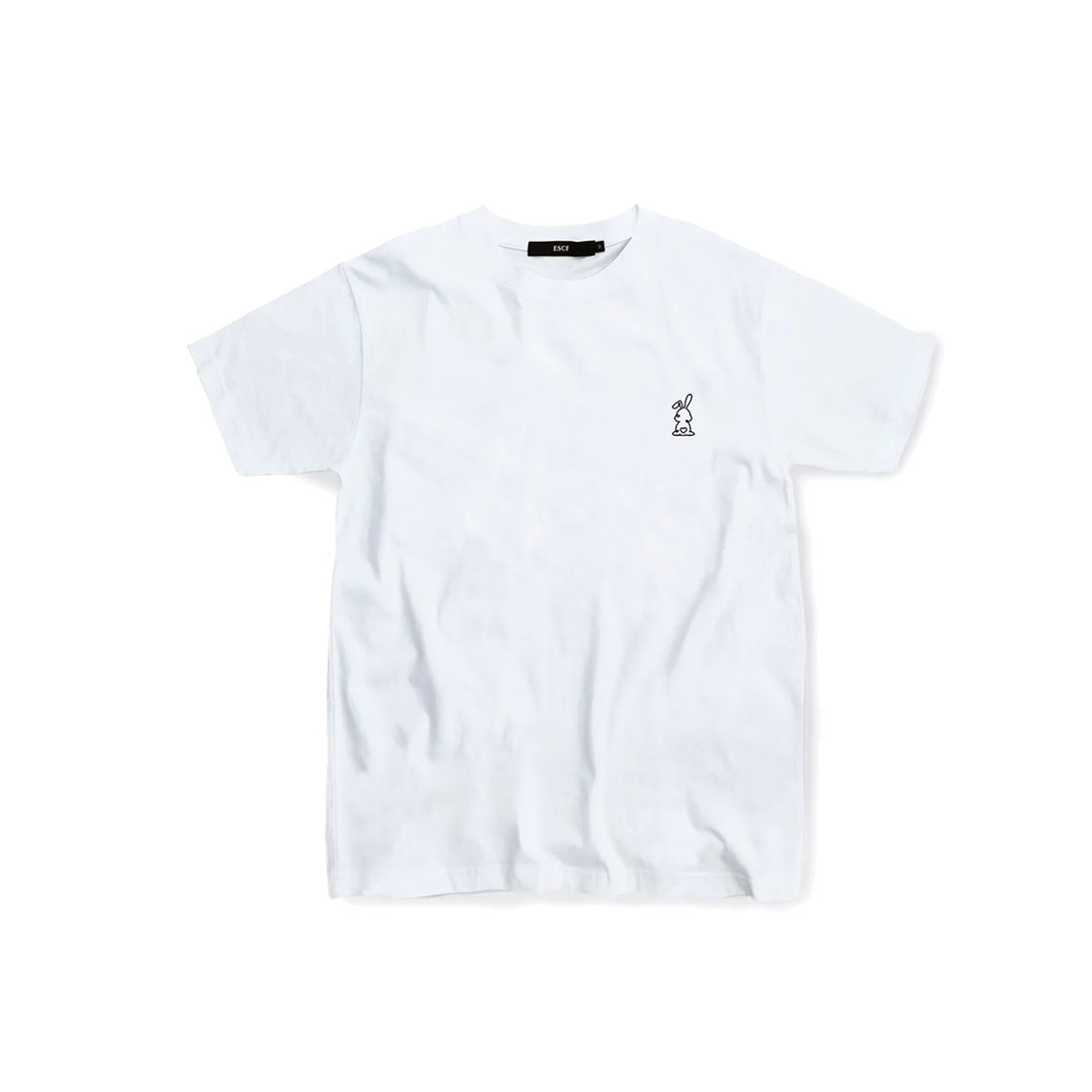 E231OTS086WH Escapefrom Curly Rabbit T-Shirt White