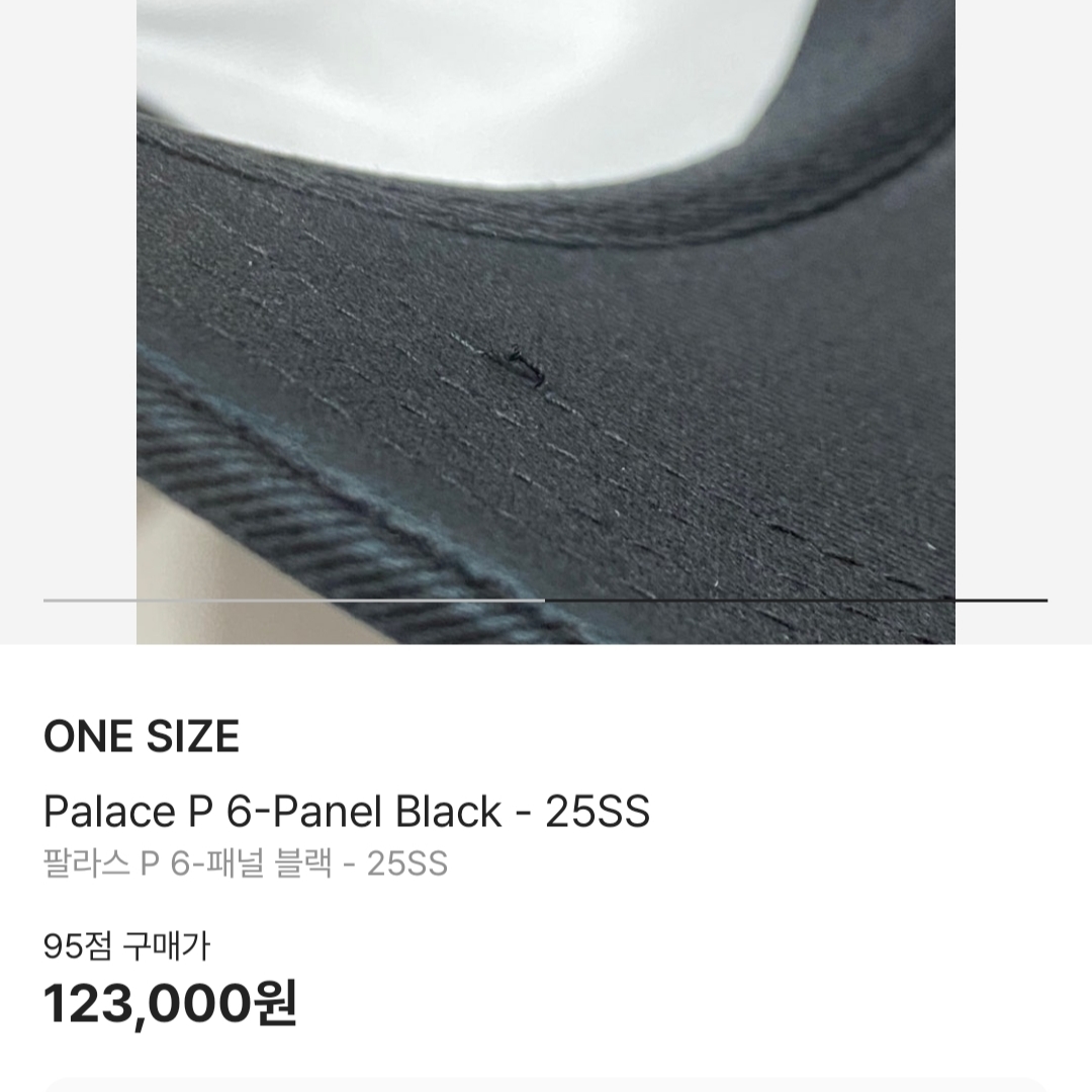 Palace P 6-Panel Black 착용 스타일 - 2