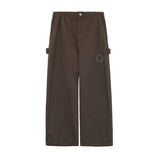 HM5TPT8901C1 Polyteru Human Index Human Carpenter Pajama Pants Dark Brown