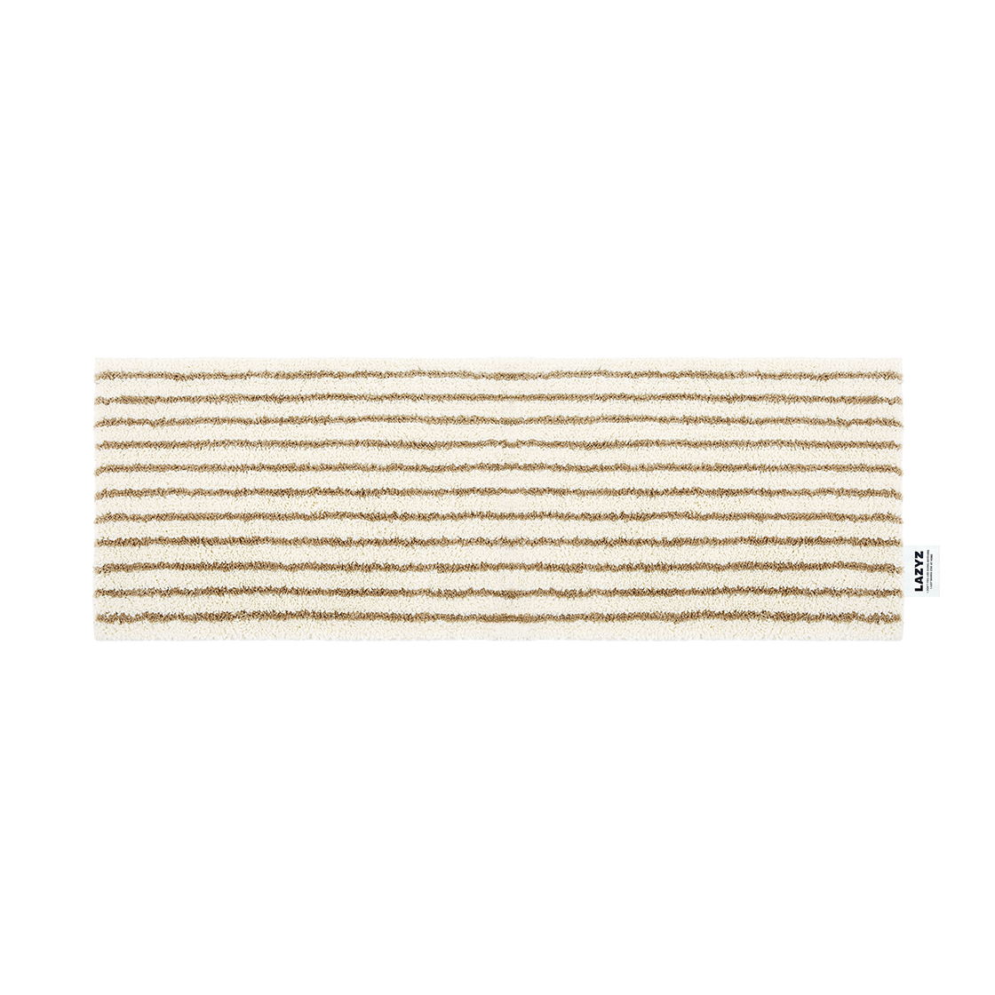 레이지지 세일러 스트라이프 롱 러그 샌드 베이지(LAZYZ Sailor Stripe Long Rug - Sand Beige)