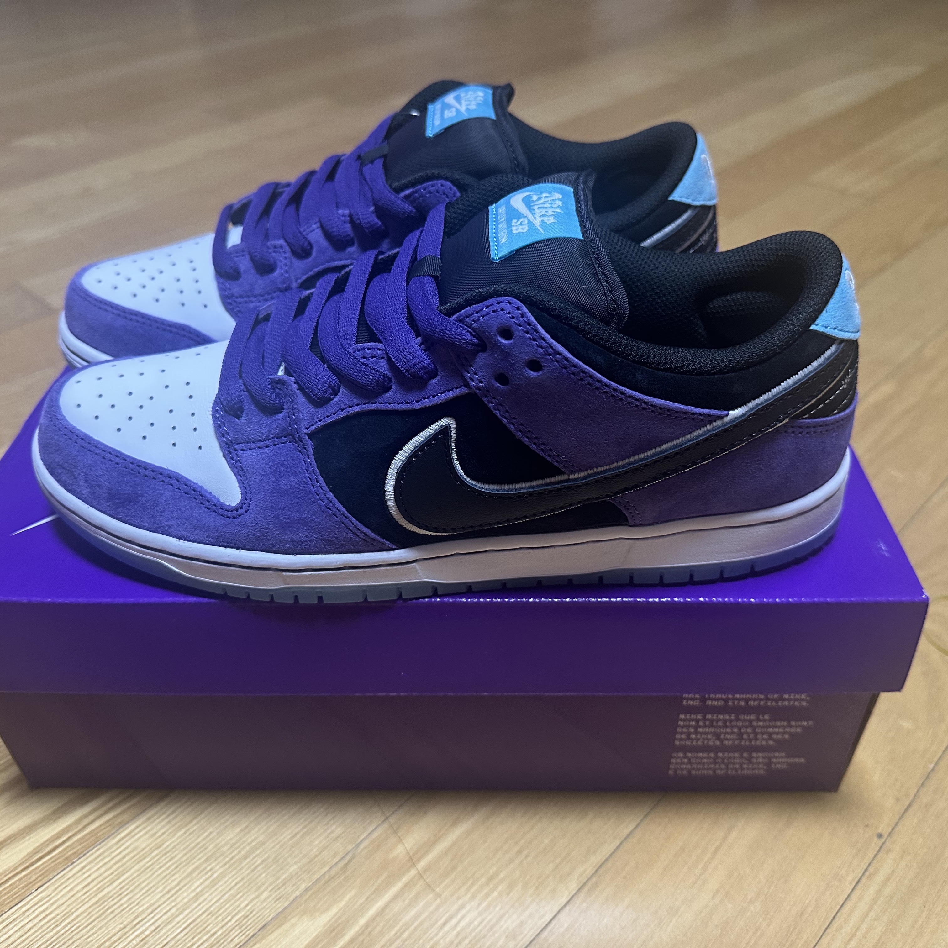 Nike x Hayley Wilson SB Dunk Low Pro Black and Court Purple 착용 스타일 - 1