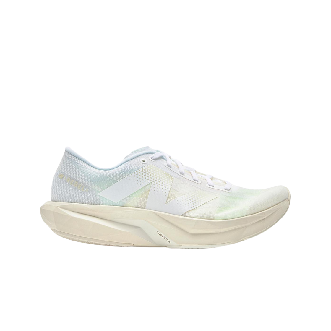 뉴발란스 퓨어셀 레벨 v4 화이트 리넨 씨 솔트 - 2E 와이드(New Balance FuelCell Rebel v4 White Linen Sea Salt - 2E Wide)