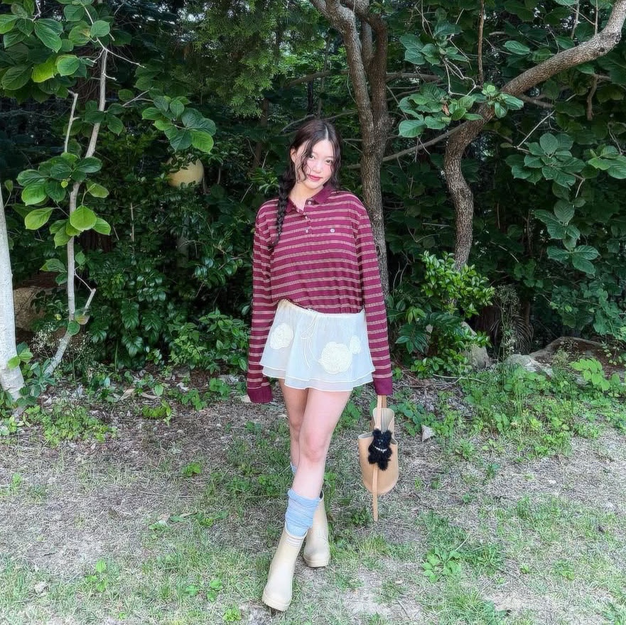 Toadstool Toad Made Rain Boots Short Beige 착용 스타일