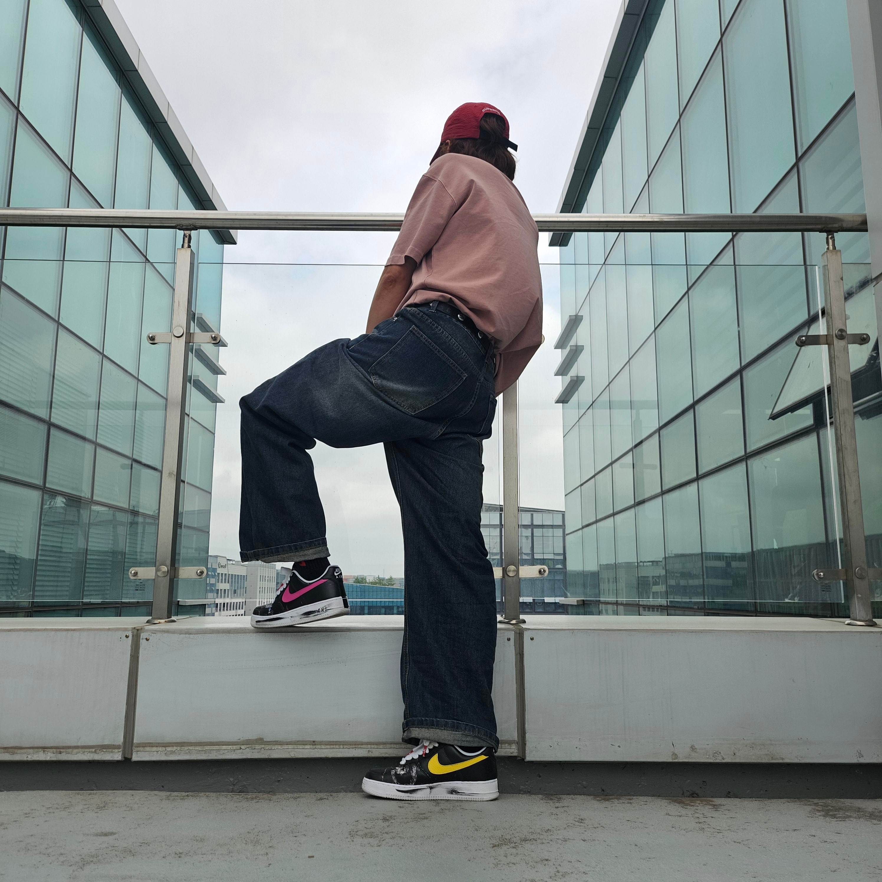 Nike x Peaceminusone Air Force 1 Low Para-Noise 3.0 Black and Multicolor, Supreme Seersucker S Logo 6-Panel Red - 24SS 착용 스타일 - 3