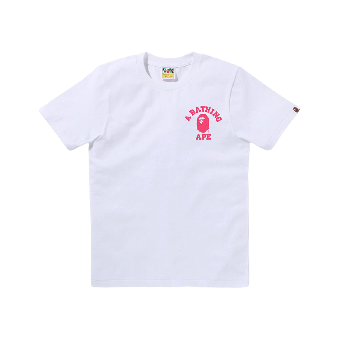 - (W) BAPE College One Point T-Shirt White