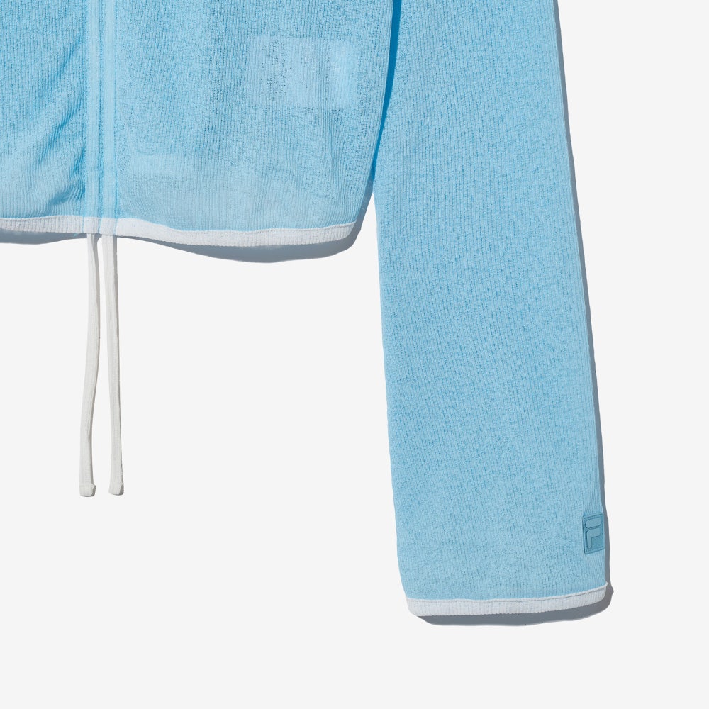 1100FS2RLH2453FLBU [6% 적립] FILA Mesh Shirring Cover-up Light Blue - #5