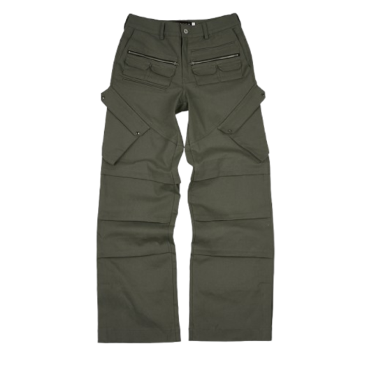bluesf59 Blue Sunflower Utlity Cargo Pants Khaki