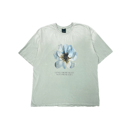 25SSUMCGSSM Undermycar 25SS GONE FROM SIGHT NOT FROM SOUL VINTAGE T-SHIRTS - SAGE MINT