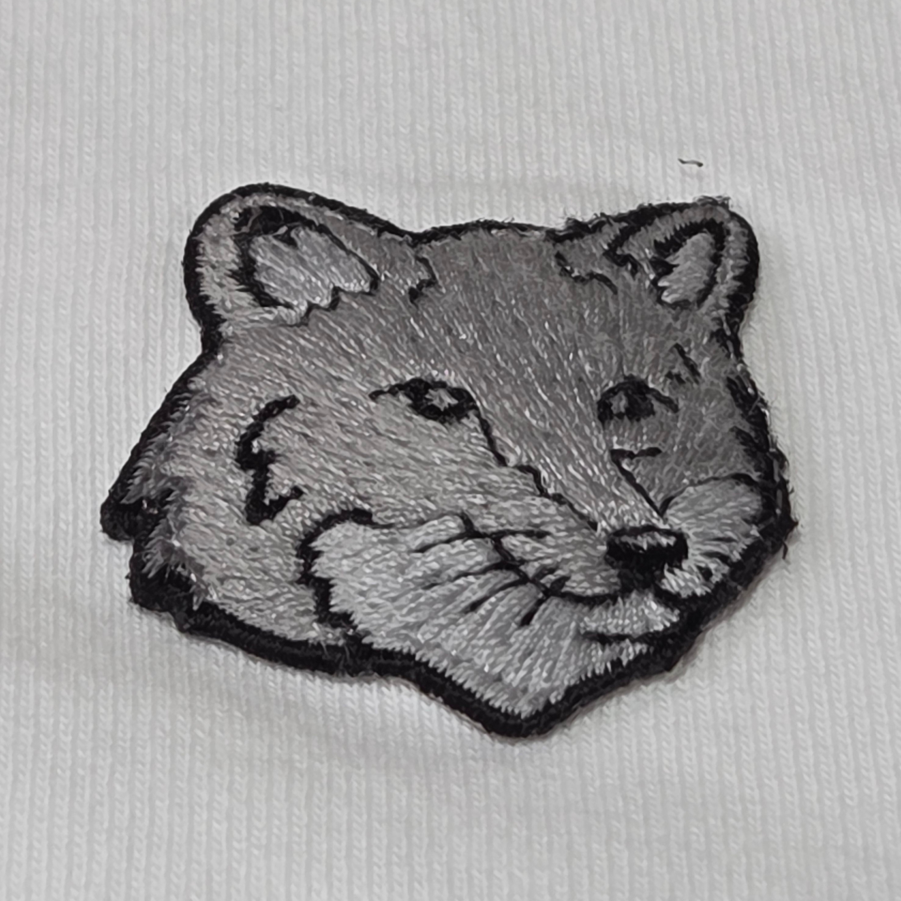 Maison Kitsune Bold Fox Head Patch Comfort T-Shirt White 착용 스타일 - 3