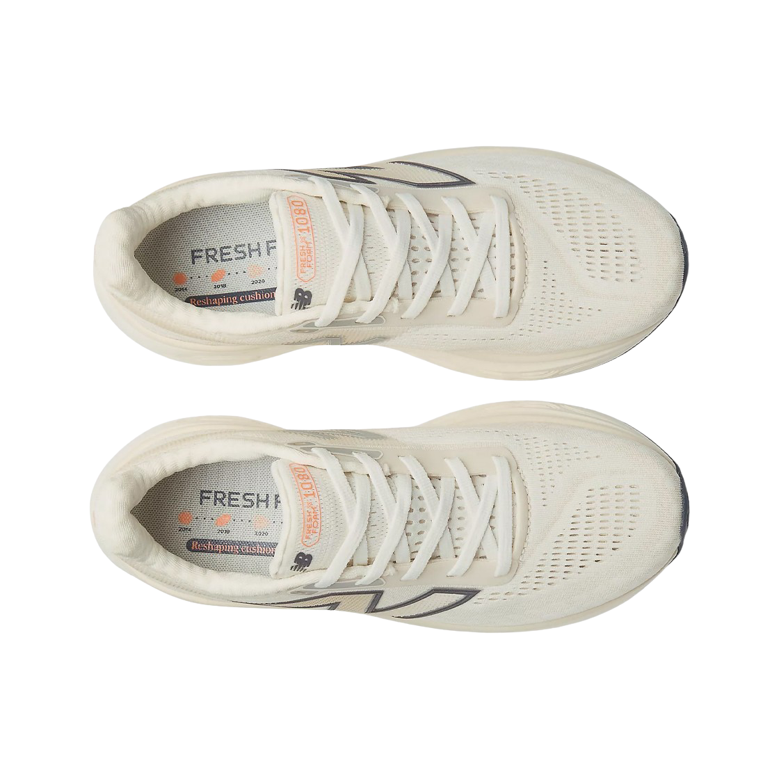 (W) 뉴발란스 프레쉬 폼 X 1080v14 씨 솔트 빈티지 인디고 - D 와이드((W) New Balance Fresh Foam X 1080v14 Sea Salt Vintage Indigo - D Wide) - 2