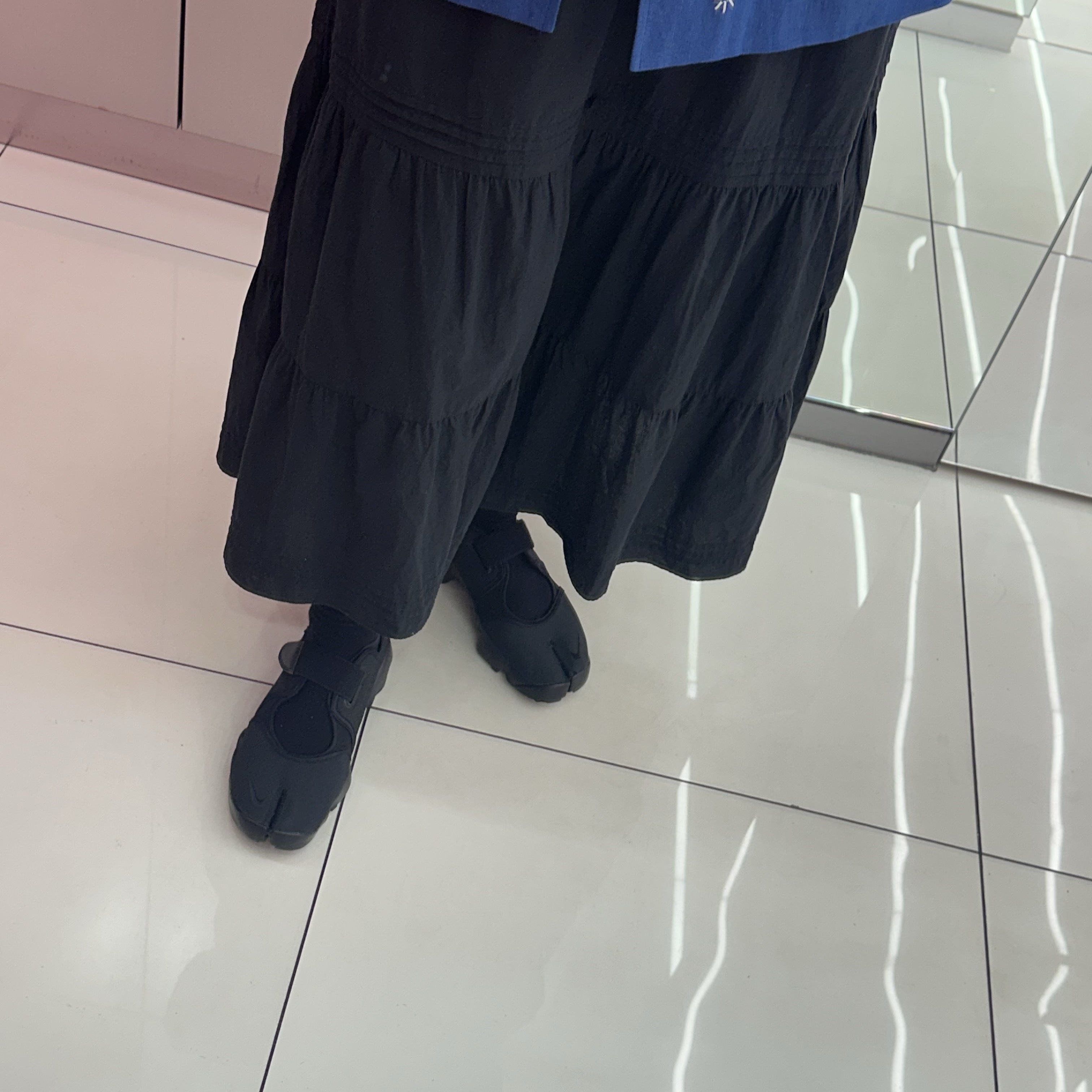 (W) Nike Air Rift Breathe Black, Fritur The KYOTO Jacket Purple_F251JK01 착용 스타일 - 2