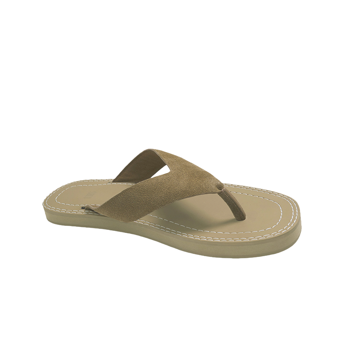 2502MSHBE STU Suede Flip-Flop Beige