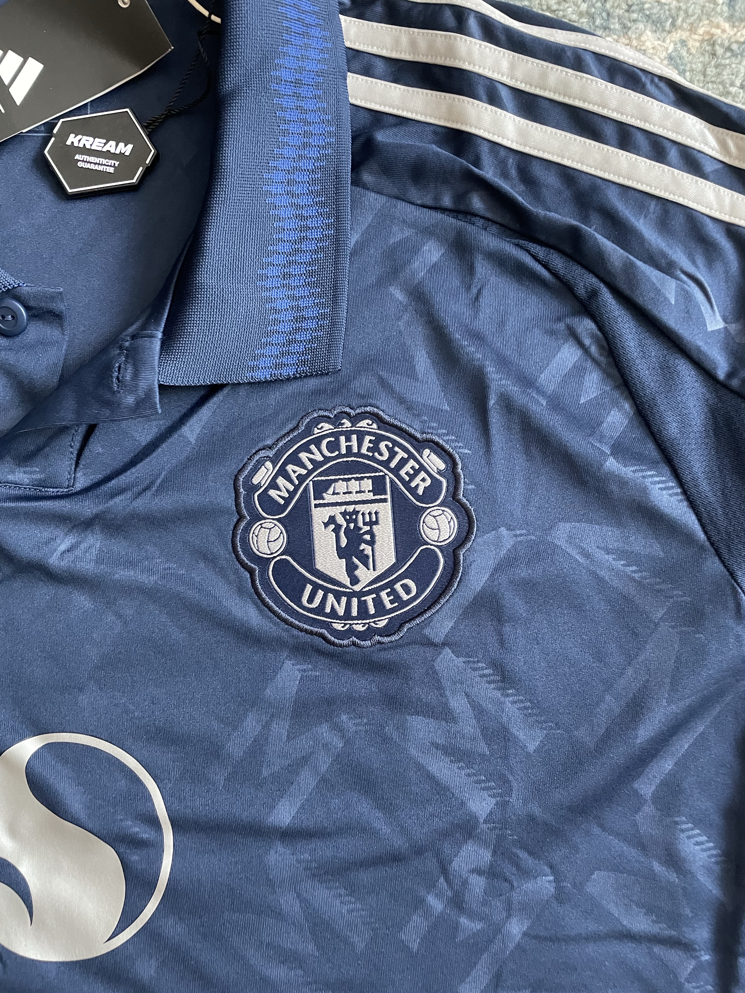 Adidas Manchester United 2024/25 Away Jersey Night Indigo - KR Sizing (Non Marking Ver.) 착용 스타일 - 3