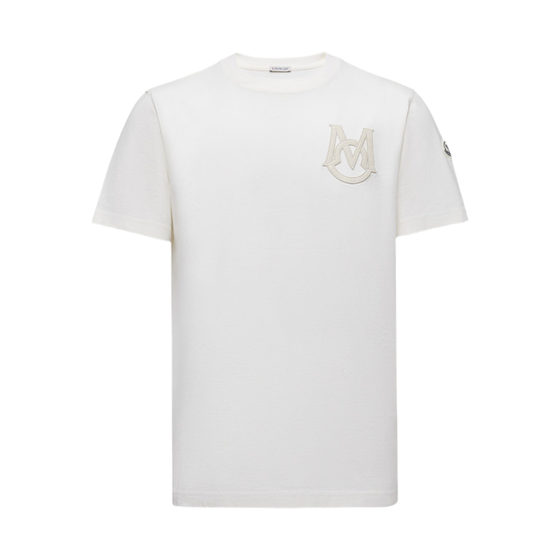 K2-091-8C00034-8390T-032 Moncler Monogram Cotton T-Shirt White - 25FW