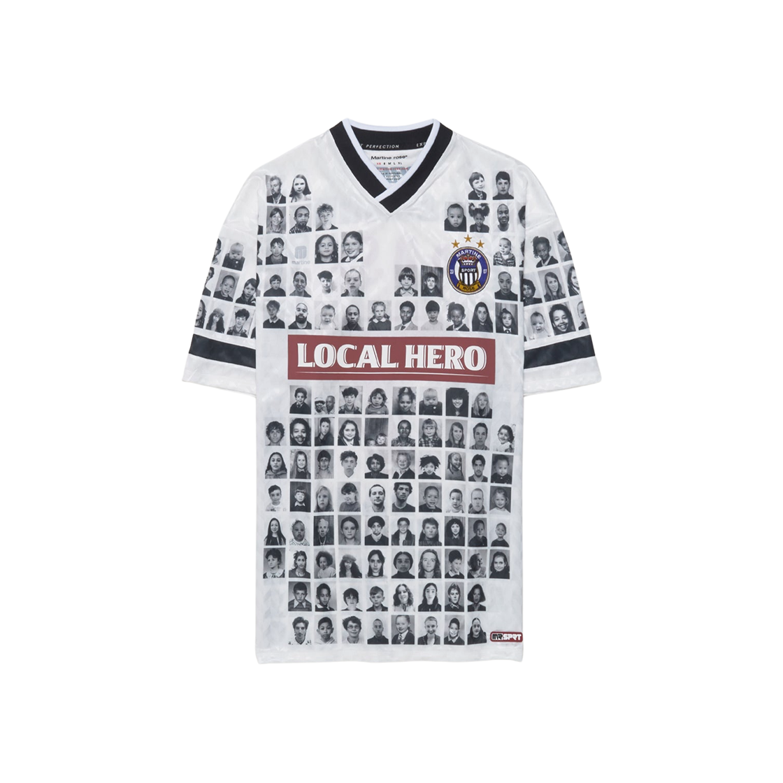 마틴 로즈 프린티드 풋볼 탑 화이트(Martine Rose Printed Football Top White)