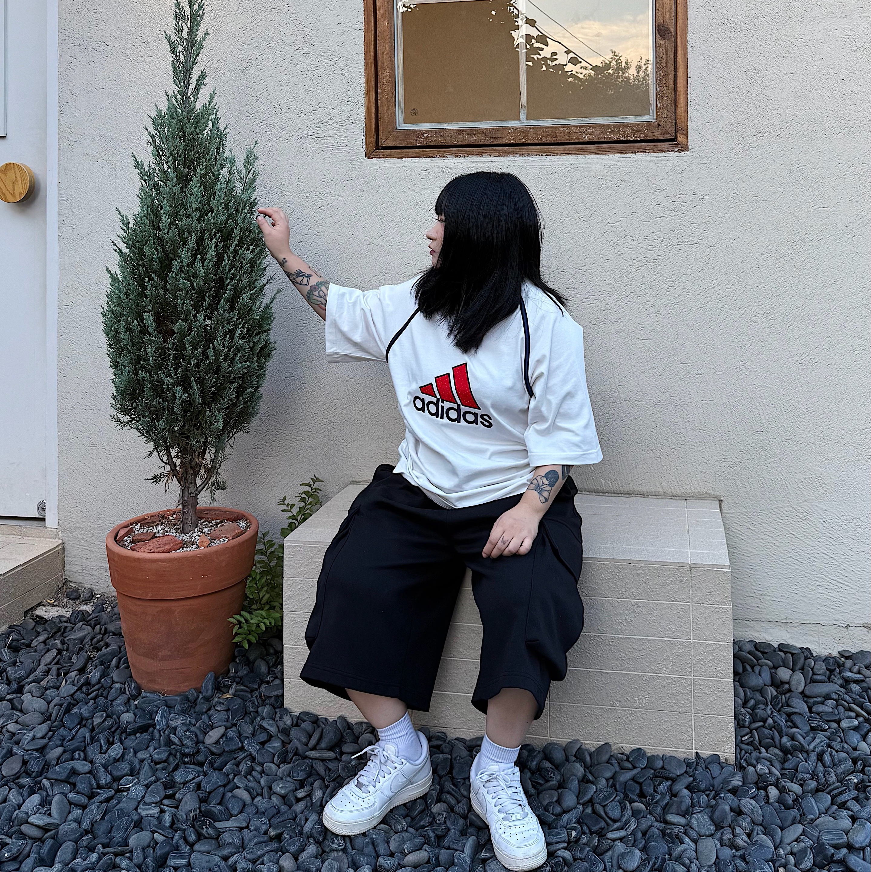 (W) Nike Air Force 1 '07 Low White 착용 스타일