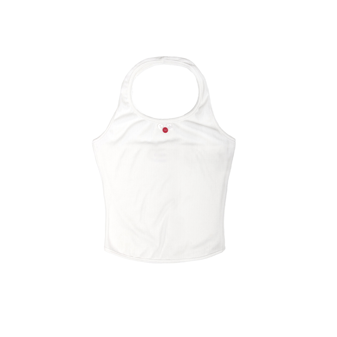 이음 로지 홀터 넥 탑 화이트(EEUM Rosy Halter Neck Top White)