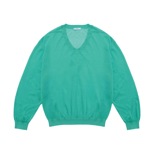 2502MKNMT STU Sheer V-neck Knit Mint
