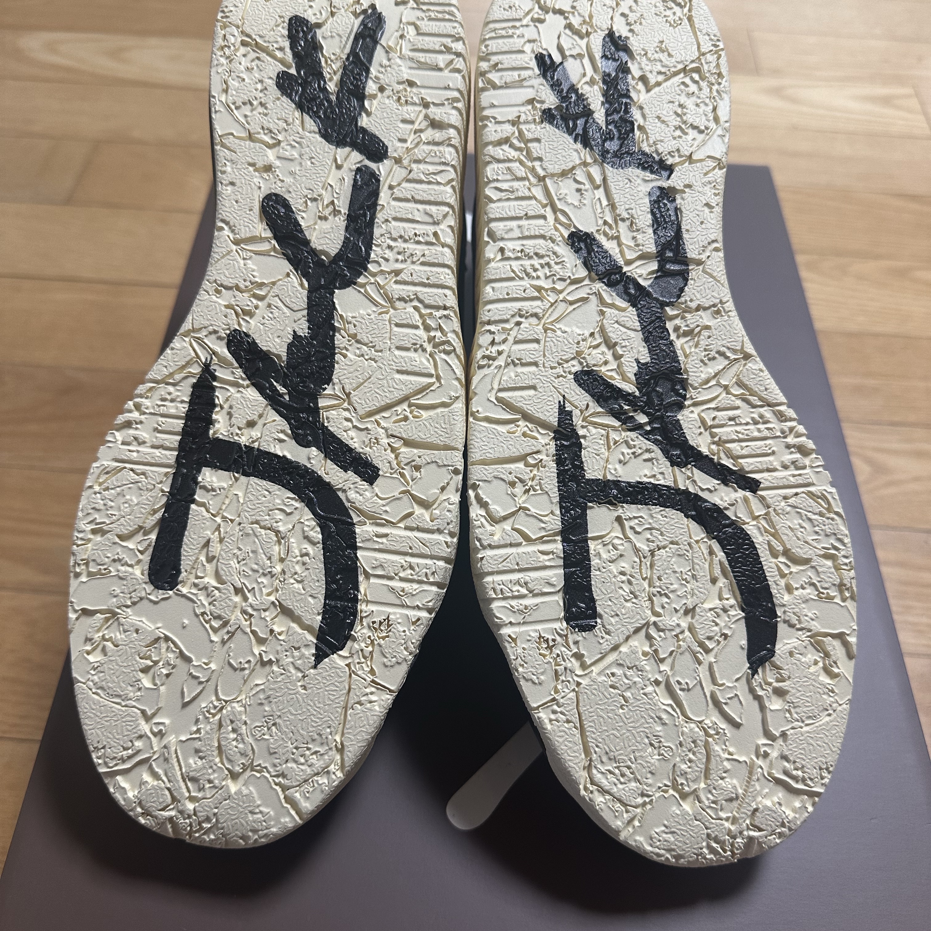 Jordan x Travis Scott Jumpman Jack TR Bright Cactus, Jordan x Travis Scott Jumpman Jack TR Black and Dark Mocha 착용 스타일 - 8