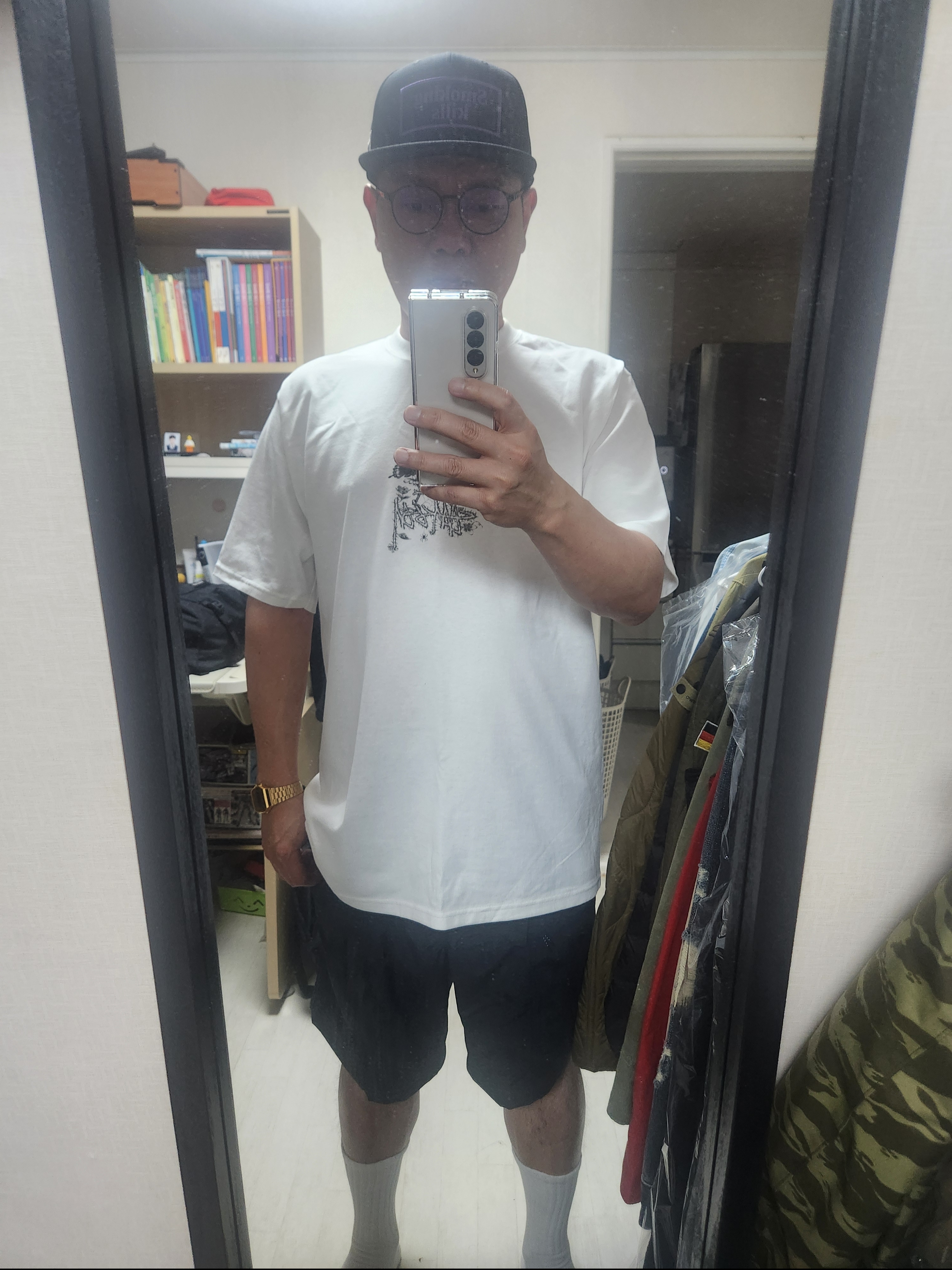 Supreme x New Era Jerseys Box Logo Black - 24FW, Nike Dunk Low Retro Black 착용 스타일 - 2