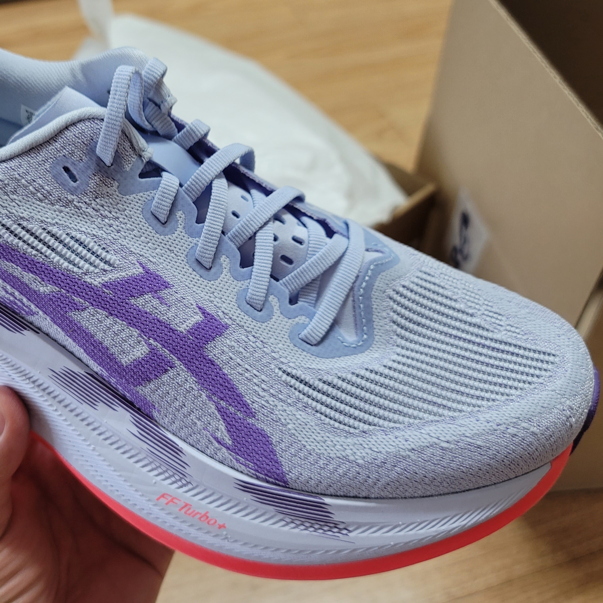 Asics Superblast 2 Blue Fade Edo Purple 착용 스타일