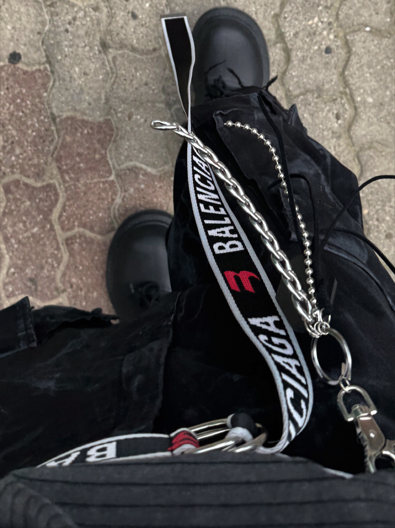 Balenciaga Steroid Derby Black 착용 스타일