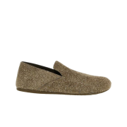 Loewe Lago Brushed Suede Loafe Khaki Green