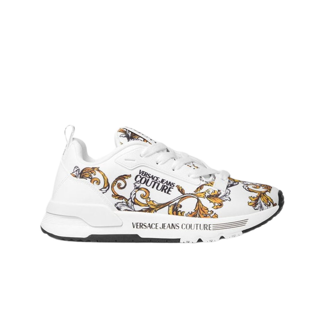 78VA3SAA-ZSC62-G03 (W) Versace Outline Barocco Dynamic Sneakers White