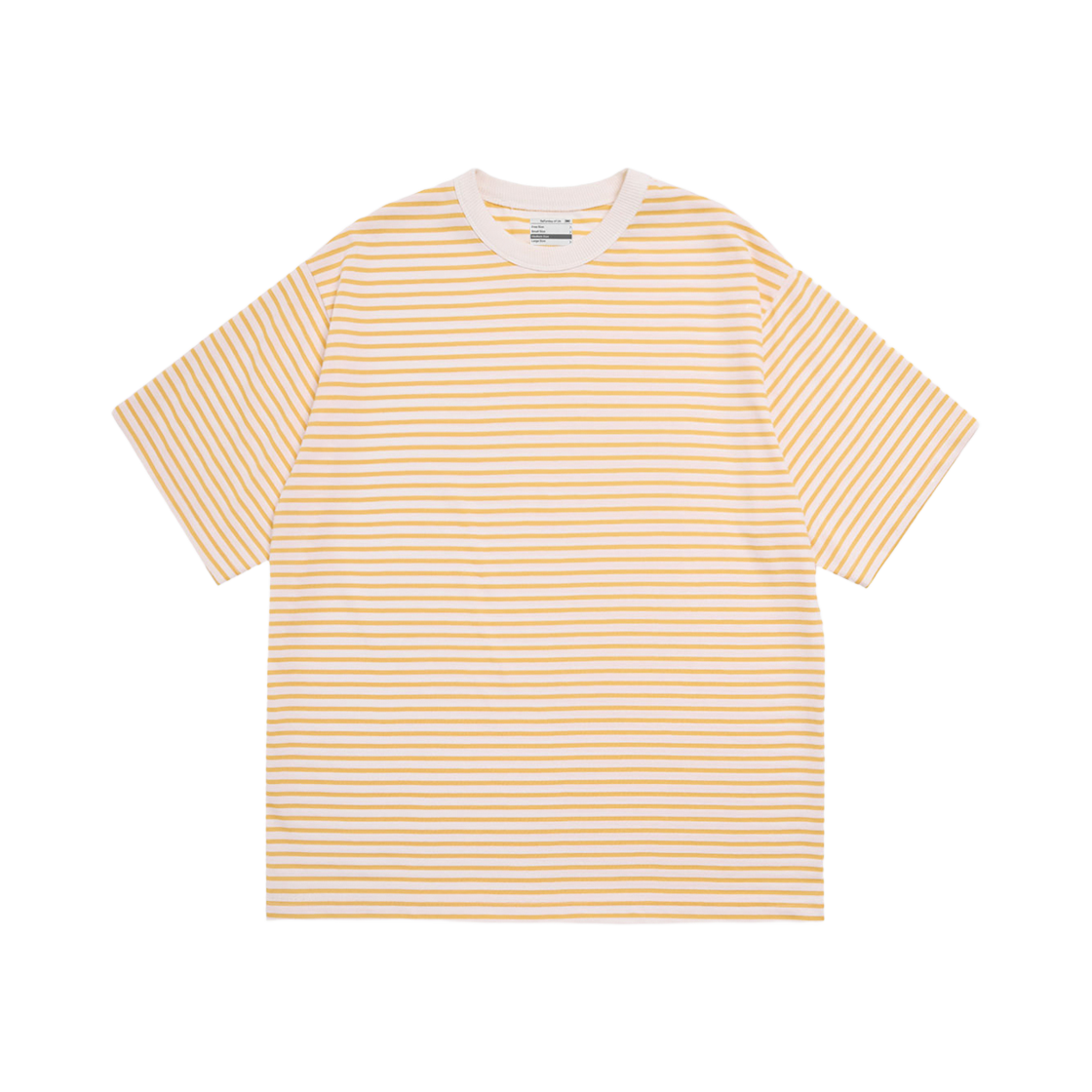 에스티유 클래식 스트라이프 티셔츠 옐로우