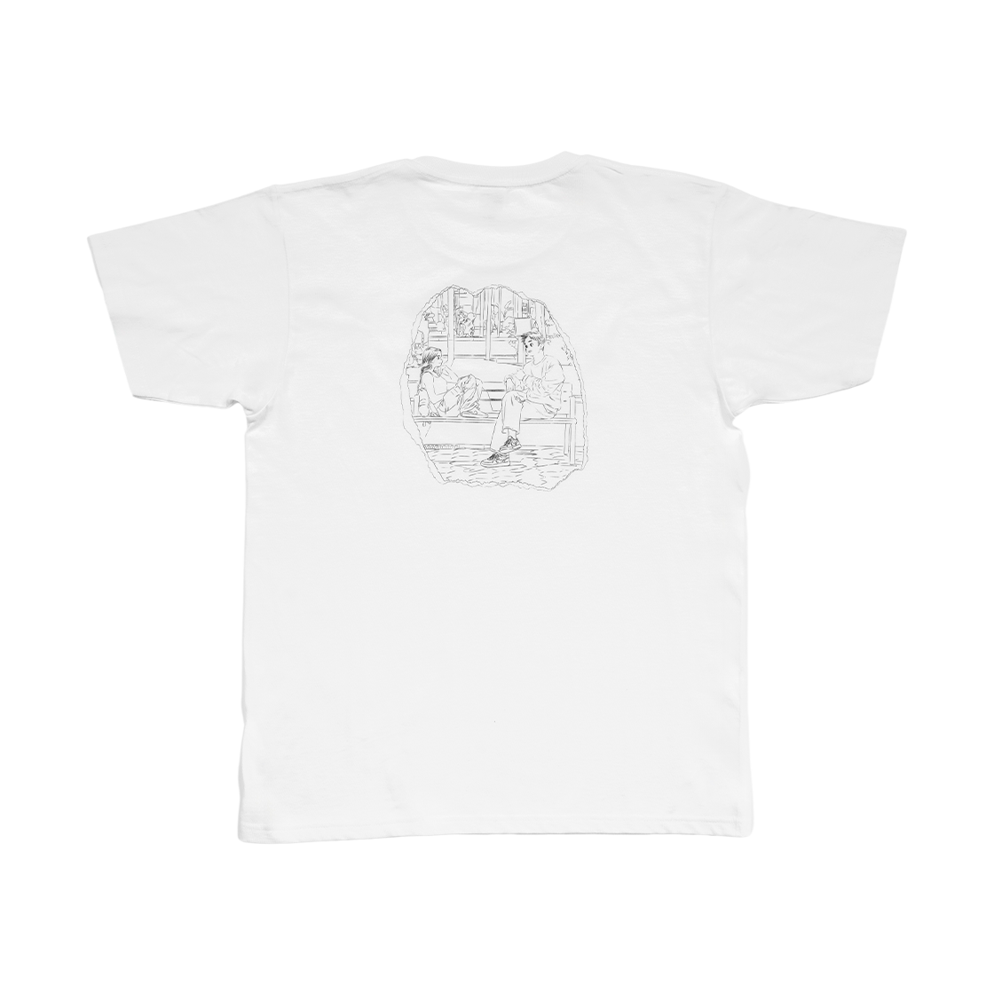 [3% 적립] 프린트 베이커리 김정윤, 에브리 모먼트 티셔츠 화이트([3% 적립] Print Bakery Kim Jungyoun, Every Moment T-Shirt White)