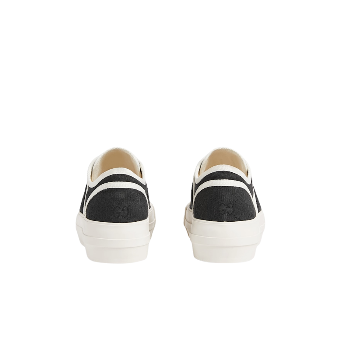 (W) 구찌 GG 캔버스 청키 스니커즈 블랙((W) Gucci GG Canvas Chunky Sneakers Black) - 3